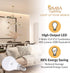 E12 G14 5 40W Bulb (6 Pack) A15 Non-Dimmable, 5000K Simba Lighting LED Candelabra Base Small Globe Watt Replacement