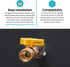 Eastman 5/8 Inch OD Flare x 3/4 Inch FIP Gas Ball Valve, Brass Connectors for Natural Gas