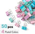 Mr. Pen- Pastel Binder Clips, 50 Pack, 0.75 in, Pastel Color, Small Clips, Small Binder Clips, Paper Binder Clips, Binder Clips Small Size, Small Paper Clips, Office Clips, Micro Binder Clips by Mr. Pen