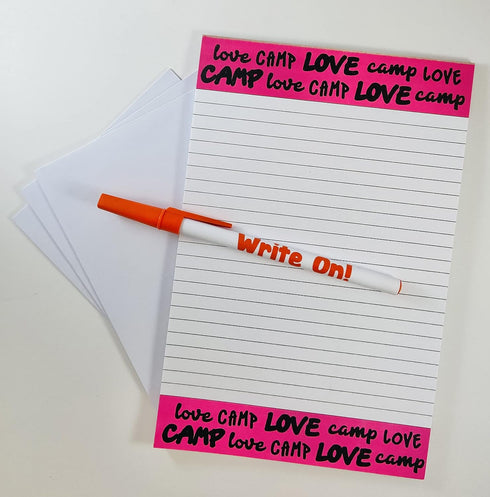 Set Camp Love Stationery