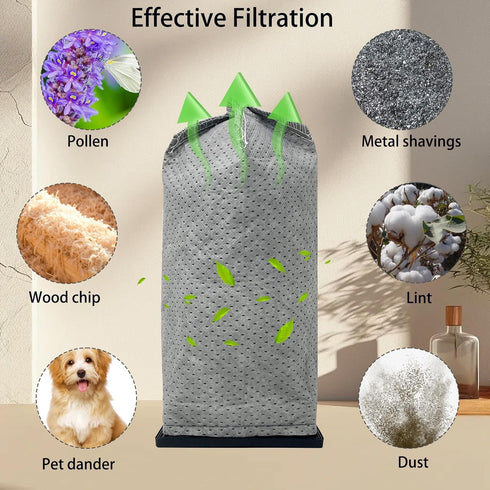 4 PCS Cloth Bag Replacement for Hoover Porta Power Swingette S1015 S1029 and CH30000 Commercial Vacuum