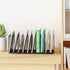 Simple Trending Mesh Desktop File Sorter, 5-Section Bookshelf for Home Office, Black