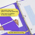 BAZIC 3 Ring Binder, 1" Economy View Organizer, Purple, Holds 175 Sheets for School Office Home