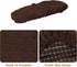 uxcell 4pcs Washable Office Chair Arm Covers, Computer Chair Armrest Protectors for Swivel Gaming Chair, Brown