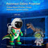 8 Galaxy Star Projection Night Light, Dinosaur Astronaut Space Projector with Timer, Remote Control, Lighting Modes