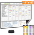 JJPRO Magnetic Dry Erase Chore Chart for Kids and Adults - Large Whiteboard 16"x19" for Calendar & Meal Notes