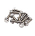 binifiMux 10pcs M8 x 30mm Serrated Flanged Hex Head Bolts, Stainless Steel 18-8 (304), Plain Finish