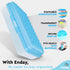 Enday Pencil Box Blue, Plastic Small Dots Pencil Case, School Storage Utility Supplies Box Organizer (1 PK)