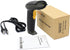 WoneNice USB Laser Barcode Scanner, Wired Handheld Bar Code Scanner Reader, Black