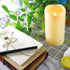 3x6 Inches CANDLE CHOICE Waterproof Outdoor Battery Operated Flameless Pillar Candle with Timer Realistic Flickering
