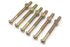 binifiMux 6-Pack M8 x 80mm Hex Socket Cap Screw Crib Bolt Allen Head and Furniture Barrel Nut, Zinc Plated