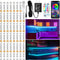 LAFULIT 8 PCS RGB Under Cabinet Lights Kit, App and Remote Control