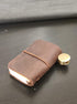 Miniature Notebook, Handmade Leather Cover, Portable Travel Sized Journal