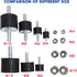 M8 Rubber Studs Shock Absorber Anti-Vibration Isolator Mounts, 4 Packs for Air Compressors, Garage Motors