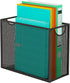 Letter-Size Hanging File Folder Organizer, Metal Mesh Storage Box, Big Desk File Holder, No Installation Required