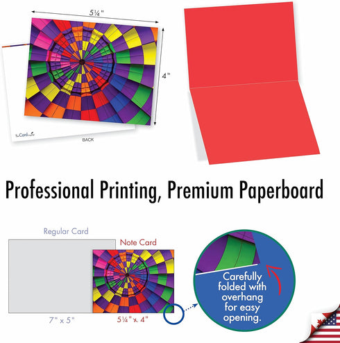 The Best Card Company, 10 Fun Cards for All Occasions, Boxed Assorted Notecard Set, 4 x 5.12 Inch