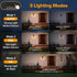 3 1Pack LUTEC Solar Wall Lights Outdoor, Solar Wall Lanterns with Modes, Dusk to Dawn Motion Sensor Led Sconce Lights
