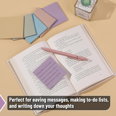 Mr. Pen Sticky Notes, 3”x3”, 12 Pads in Pastel Colors, Aesthetic Sticky Note Pads, Colorful Sticky Notes Bulk