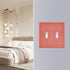 3 6.37x4.48 Salmon Toggle Light Switch Cover Gang Wall Plate Cover Light Switch Wall Plate In Electrical Faceplate