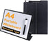 Portable Small White Board Dry Erase Board 9" x 12" with Stand, Magnetic Desktop Whiteboard, PU Cover Case for Kids,