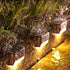 4 Pack Solar Deck Lights Outdoor, Waterproof Solar Step Lights, Outdoor Solar Lights for Outside Stairs, Step, Fence