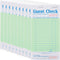 Stock Your Home Green Guest Check Books for Servers (10 Pack) Server