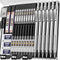 Nicpro 35PCS Metal Mechanical Pencils Set, Art Drafting Pencil with Graphite Lead Refills & Case