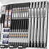 Nicpro 35PCS Metal Mechanical Pencils Set, Art Drafting Pencil with Graphite Lead Refills & Case