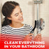 Scrub Brush Set of 3pcs, Cleaning Shower Scrubber with Ergonomic Handle and Durable Bristles for Bathroom and Kitchen