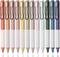 Mr. Pen- Retractable Gel Pens, 12 Pack, Black Ink, Vintage Barrels, Fast Dry, Fine Point 0.5mm