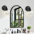 Dogvsme 1-Light E26 Bulb (Bulb Black Bathroom Vanity Lights, Wall Sconce with Glass Globe Shade, Vanity Lighting