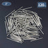 120pcs Hardware Nails, 2 Inches Nickel Plated Hanging Nails for Wood, Wall Hanging, Long Nails (2 in)