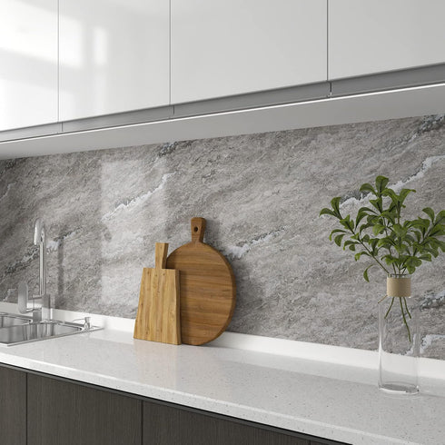 Marble Countertop Contact Paper, 17.7x100 Inch Peel and Stick Wallpaper for Kitchen Waterproof Removable Stick Paper