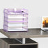 Letter Tray Paper Organizer, 5-Tier Desk Organizer File Holder with Handle, Metal Desktop Document Shelf