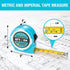 DURATECH Mini Tape Measure, 2 PCS 6FT Inch/Metric, Retractable Keychain Measurement Tape, Portable