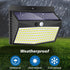 Solar Motion Sensor Outdoor Lights, 138 LED/2 Packs, Waterproof Security Lights for Garden Fence
