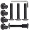 cSeao 10-Pack M6 50mm Black Countersunk Hex Socket Cap Furniture Joint Connecting Allen