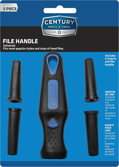 Century Drill & Tool 4082 Universal File Handle Set