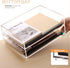 SANRUI 2 Pack Acrylic Paper Tray Organizer for Desk, Stackable File Organizer for Letters, Documents, and Magazines