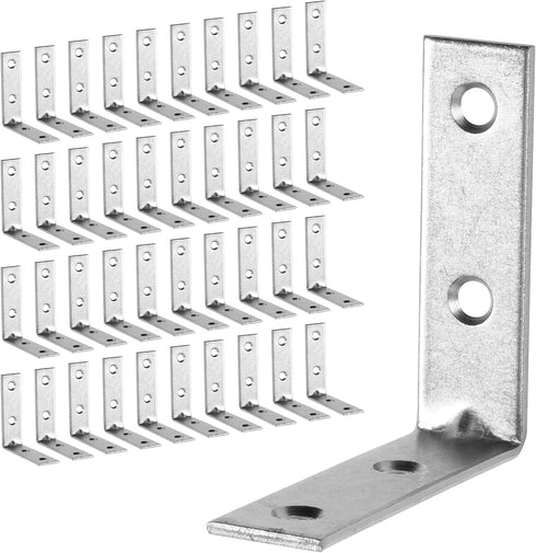 Repa Market Stainless Steel Phased Hole Corner Shelf Brackets - L brackets