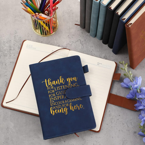 Fulmoon 10 Pcs Team Gift Teacher Journal, A5 Leather Journal, Inspirational Notebooks for Medical Assistant and Nurse
