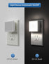 2-Pack, 0.3W 5000K L LOHAS LED Night Lights Plug into Wall Plug in Night Light, Dusk to Dawn, Daylight White Bright
