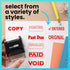 ExcelMark Past Due Self Inking Rubber Stamp - Red Ink (Stamp Only)