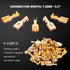 Twidec 100PCS 7.8mm Female Spade Connector - Quick Splice Crimp Terminals Non Insulated Wire Connector for Electrical