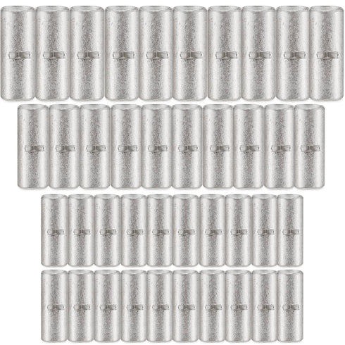 40PCS Butt Terminal Electrical Wire Connectors, Gauge 8 6 4 Tinned Copper Crimp Splices Cable Ferrules