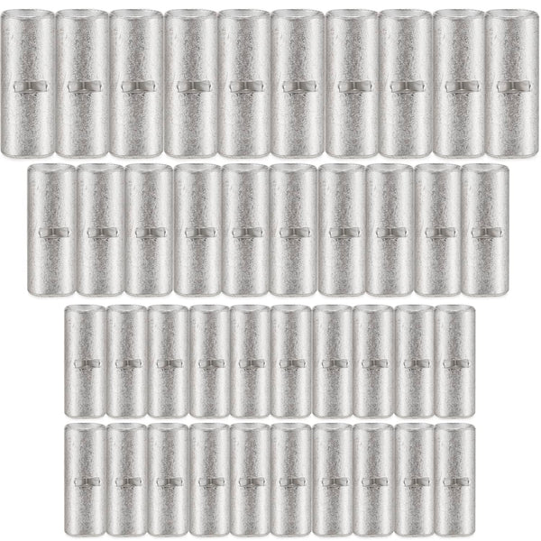 40PCS Butt Terminal Electrical Wire Connectors, Gauge 8 6 4 Tinned Copper Crimp Splices Cable Ferrules