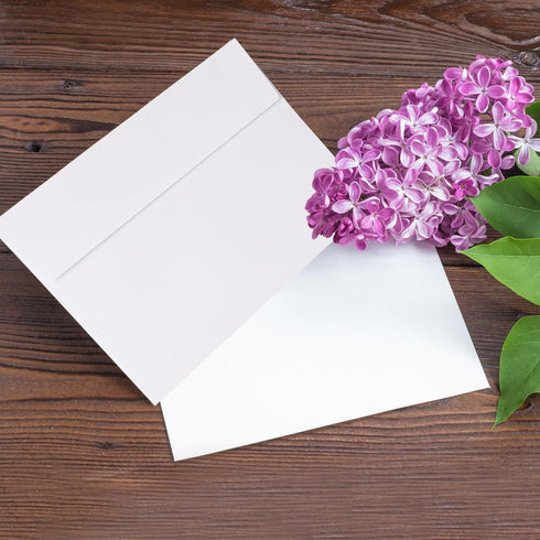 White Envelopes, 50 Pack, 5 x 7 Inch A7 Envelopes, Large Wedding, Invitation, Greeting Card Mailing Envelopes
