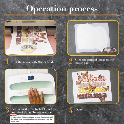 A-SUB 3mm 9.4x7.9x0.12 Inches 11pcs Sublimation Mouse Pad Blank Rectangular Blanks Thick for Transfer Heat Press