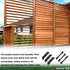 Explranltec 11 (48'') Decorative Fence Louver System, Louver Hardware System for Blinds and shutters, Louver Pergola