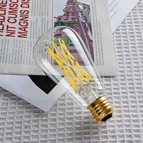 16W Dimmable ST64 LED Bulbs, 5000K Daylight White, E26 Base, Clear Glass, 1920 Lumen, Pack of 4